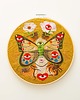 Ozdoby na ścianę Madame Butterfly curry, haft w tamborku 20 cm 3