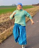 spodnie materiałowe damskie Bawełniane spodnie culotte 8
