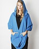 szale damskie Niebieski gruby kapturoszal Mnishkha 3