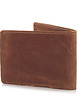 portfele męskie Męski brązowy portfel slimwallet ORLOVSKY W03 3