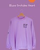 bluza bez kaptura damska Bluza Orchidea Heart 6
