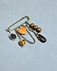broszki Broszka niezwykła na agrafce w stylu Boho handmade z sercem z jaspisu unikat 5