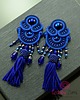 kolczyki soutache Kobaltowe kolczyki sutasz z chwostem 5