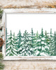 grafiki i ilustracje PLAKAT  zimowy śnieg święta las 5