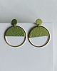 kolczyki z masy plastycznej Kolczyki LUNA Green Harmony 2