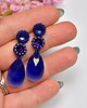 kolczyki swarovski Majestic Blue I, kolczyki z kryształami Swarovskiego, beading 3