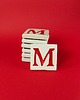 magnesy Ceramiczny magnes, czerwona literka M 1