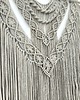 makramy Beżowa Makrama na Ścianę XL STONE Duża Ozdoba Boho 70x100 cm 3