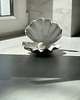 pojemniki na biżuterię Ceramiczna Muszla Muszelka Skarbiec z Perłą na Biżuterię Biały Mat 3