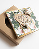 kartki scrapbooking Kwiatowa kartka ślubna w pudełku 1