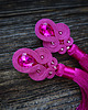 kolczyki soutache Fuksja- kolczyki sutasz z chwostami 3