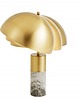 lampy stołowe Lampa stołowa Burlesque marmurowa złota szara 52cm 5