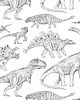 naklejki ścienne do pokoju dziecka TAPETA w rolce - DINO WHITE 1