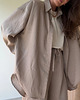 koszule damskie  Koszula Calm oversize Taupe 3