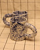 kubki i filiżanki Duży kobaltowy kubek ceramiczny w ciapki. Ceramika ręcznie robiona 5