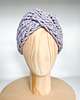 opaski do włosów Liliowa opaska turban z grubej wełny peruwiańskiej 1