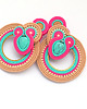 kolczyki soutache Spacer brzegiem morza 1
