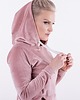 komplety damskie Komplet Dresowy Welurowy Pudrowy Róż CONVENIENT 1