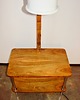 lampy podłogowe Lampa podłogowa Art Deco z lat 50. z forniru orzechowego i kloszem ze szkła 2