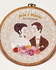 Ślub - inne Personalizowana pamiątka ślubna, haft w oprawie vintage 1