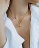 srebrne naszyjniki Naszyjnik BASIC gold unisex 4