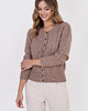swetry damskie  Elegancki kardigan - SWE317 mocca MKM 2