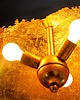 lampy wiszące Lampa wisząca sufitowa Glow Modern czarna złota metalowa 76cm 3
