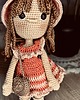 lalki Lalka 28cm Amigurumi wykonana na szydełku 4