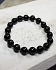 biżuteria męska Męska bransoletka mocy czarny onyks, hematyt b13 1