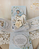 kartki, zaproszenia na chrzest Exploding box na chrzest, roczek, narodziny "BabyBlue" GOTOWY 2