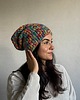 czapki damskie Kolorowa duża czapka beanie z wełną i alpaką 1