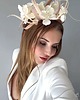 fascynatory Fascynator ślubny YARAH BOHO BEŻ /oraz inne kolory 3