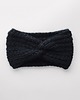 opaski do włosów Opaska wełniana handmade czarna 100% wełna 1
