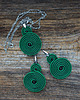 kolczyki soutache Zielono- czarne spirale  kolczyki soutache 4