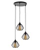 lampy wiszące 3-płomienna lampa wisząca z regulacją długości przewodów LAVIS LOFT 1