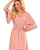 sukienki mini damskie 292-5 MARINA zwiewna sukienka - pudrowy róż 6