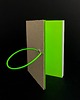 notatniki i albumy Notes  gładki zamykany na gumkę Fluo Green/Pink mini 1