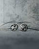 kolczyki wire wrapping Srebrne kolczyki Silver Planet 5