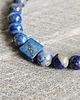biżuteria męska Tytan i Lapis Lazuli bransoletka dla odważnych mężczyzn 5