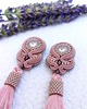 kolczyki chwosty Kolczyki chwosty Classic Boho Indy Pink 2