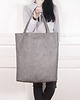 torby XXL Mega Shopper bag szary na zamek/ na codzień 2