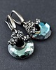 kolczyki wire wrapping Leśne refleksy - kolczyki wire wrapping 2