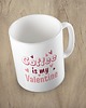 kubki Kolorowy kubek z hasłem COFFEE IS MY VALENTINE - mix kolorów 1