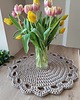 podkładki do kuchni Podkładka szydełkowa na stolik kawowy 50cm 2
