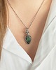 wisiory Naszyjnik Zoisyt z Rubinem stal chirurgiczna wisiorek handmade wirewrapping 1