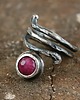 pierścionki srebrne Pierścionek Rubin - srebrny 5