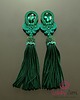 kolczyki soutache Kolczyki sutasz Emerald II Tassels 4