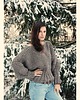 swetry damskie  Brązowy sweter handmade moher z wełną 1
