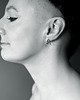 kolczyki wire wrapping Srebrne kolczyki wkrętki serca LOVE małe 6