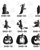 Ozdoby na ścianę Nowoczesna Ozdoba Hallowen  3